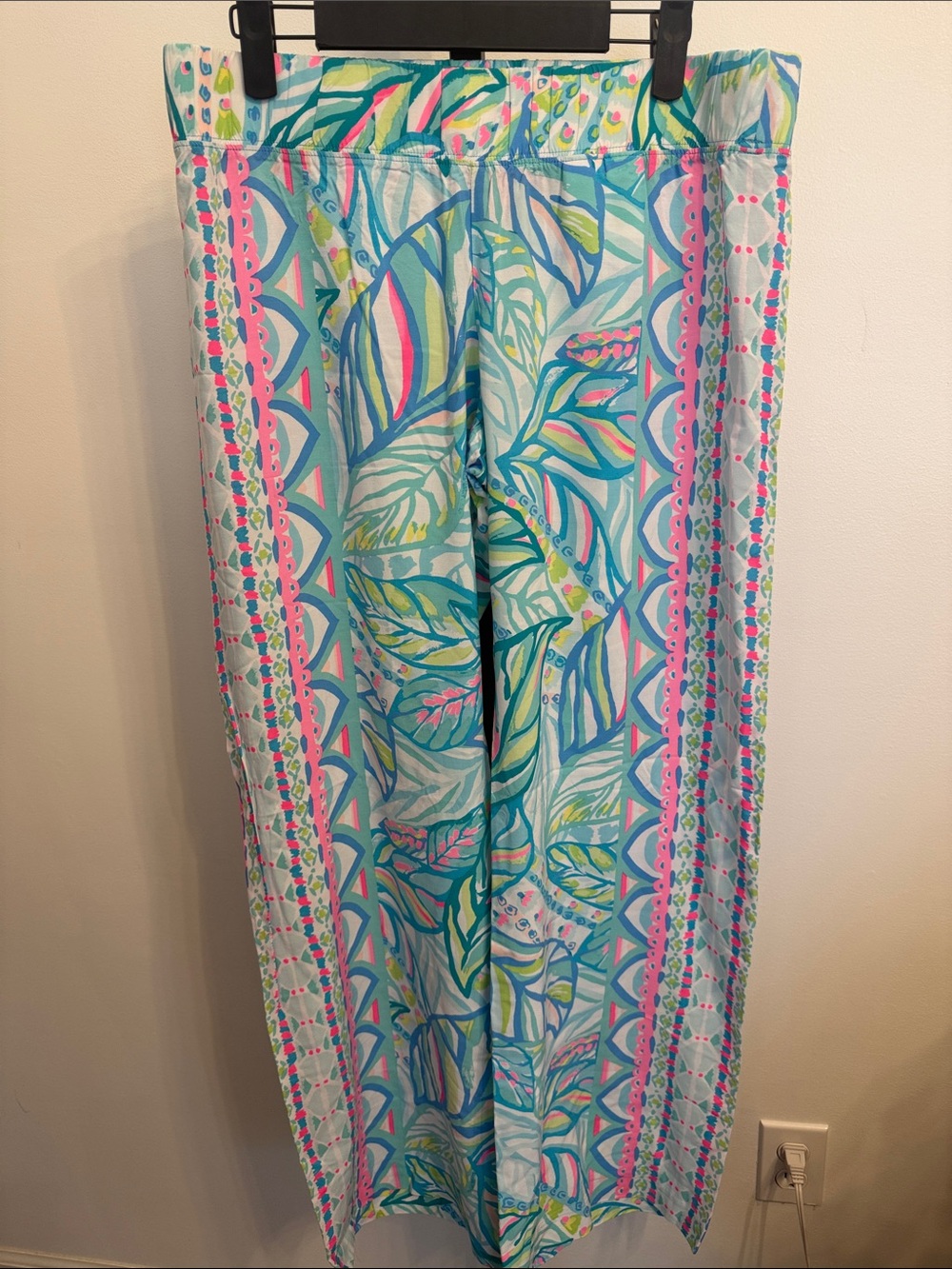 Lilly Pulitzer Bal Harbour Palazzo Pants in Multi Coral Bay Size Medium